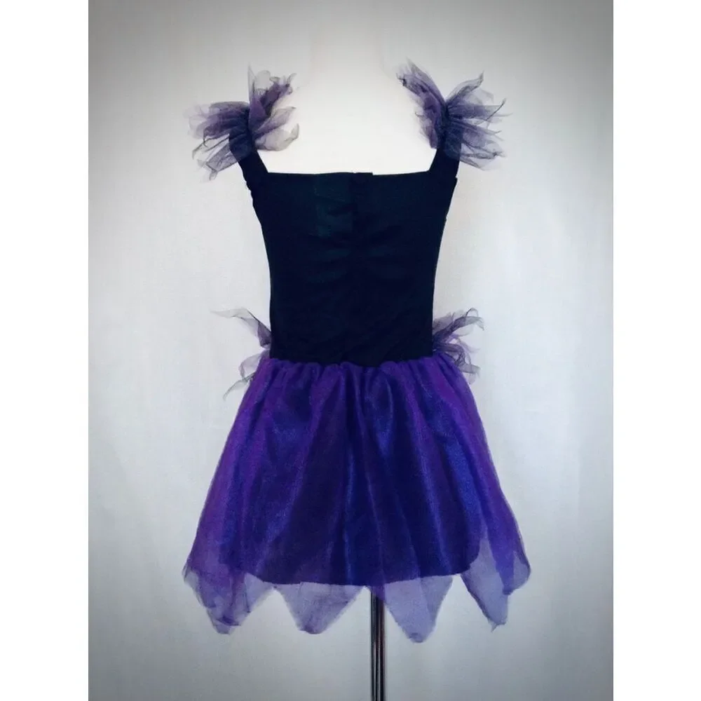 NEW Toddler Girls 4 Purple Witch Halloween Tutu Costume